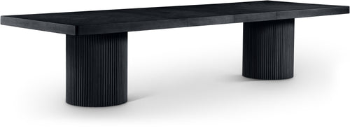 Ravello 96"–144" Extendable Oak Dining Table – Black, Brown or Natural Oak