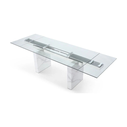 St Paul Extension Glass Dining Table