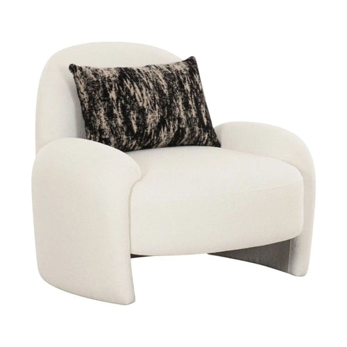 Audra Ivory Performance Bouclé Armchair