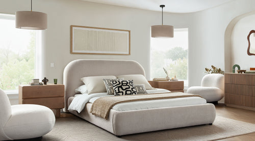 Seaside Platform Bed Performance Fabric