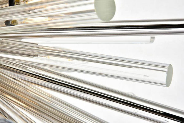 Glacier 14 Light Crystal Chandelier In Polished Nickel With Royal Cut Clear Crystal 38"