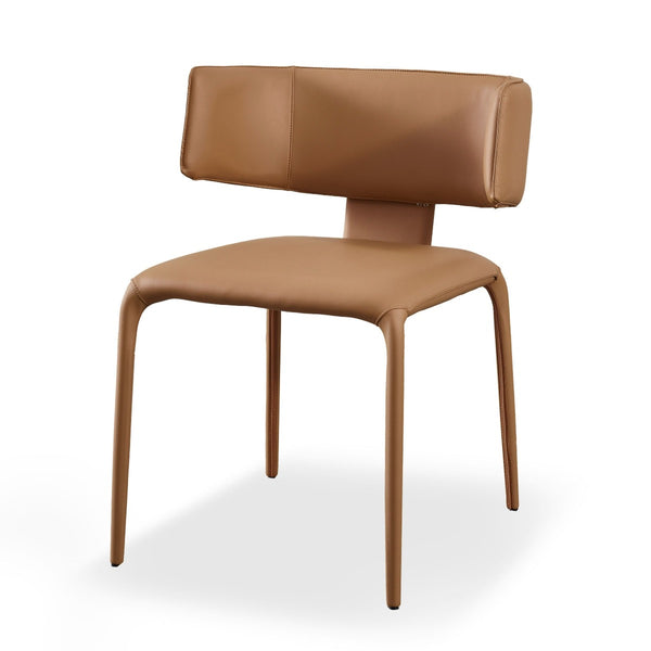 Marigold Modern Camel Vegan Leather Dining Chair