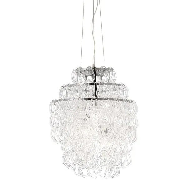 Cascade Chandelier Cascade 3 Light 1 Tier Chrome Waterfall Chandelier - Clear