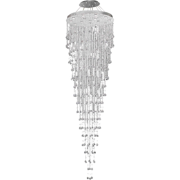 Constellation 16 Light 36 inch Chrome Foyer Ceiling Light in GU10, Royal Cut