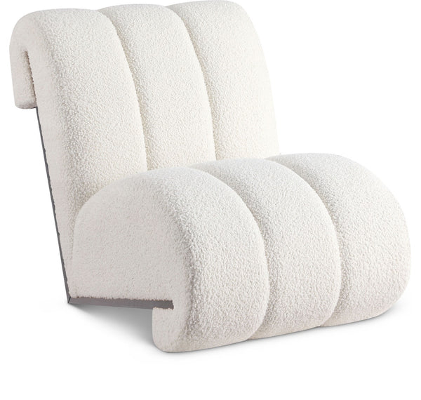 Swoon Faux Sheepskin Accent Chair Cream