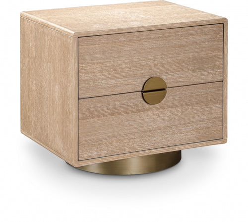 Hudson 26" Oak Veneer Nightstand