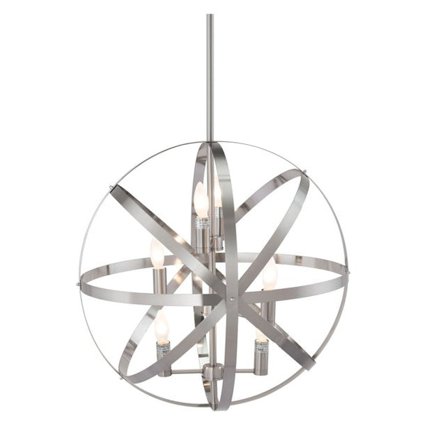 Aston Pendant Chandelier Satin Nickel