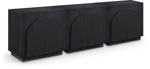 Minori 94.5" Modern Oak Veneer Sideboard & Buffet – Black, Brown or Natural Oak