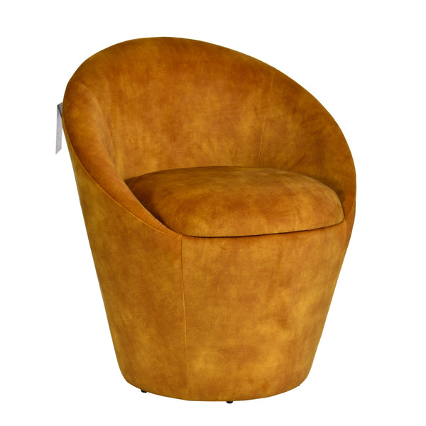 Elara Performance Velvet Dining Chair Mustard