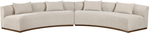 Chevy Chase 183 Curved Chenille 2-Piece Modular Sectional