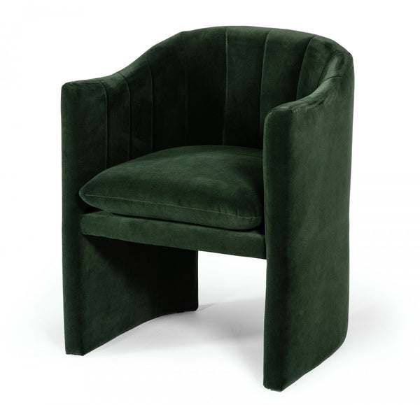 Boutique - Modern Jade Green Fabric Dining Chair