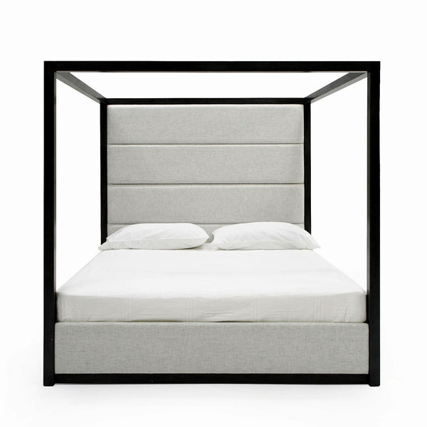 Geneva Contemporary Canopy Grey Bed