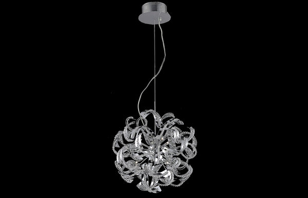 Nora 13 Light Large Crystal Chandelier In Chrome With Elegant Cut Clear Crystal 22"