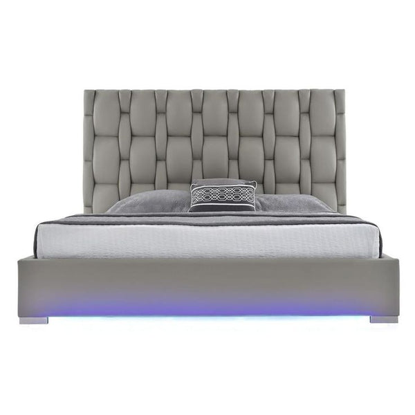 Livia Grey King Platform Bed