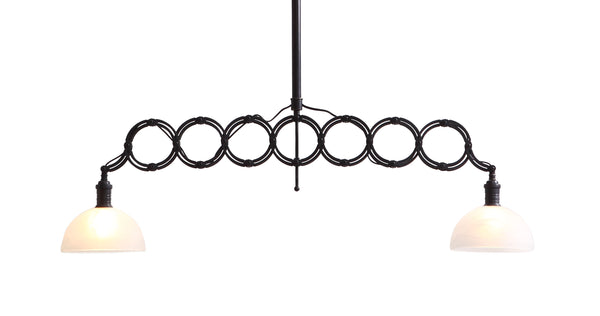 Jade Ceiling Lamp Antique Black Gold