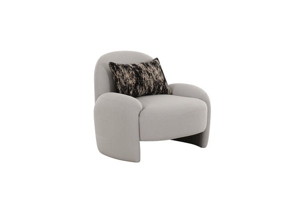 Audra Grey Boucle Armchair