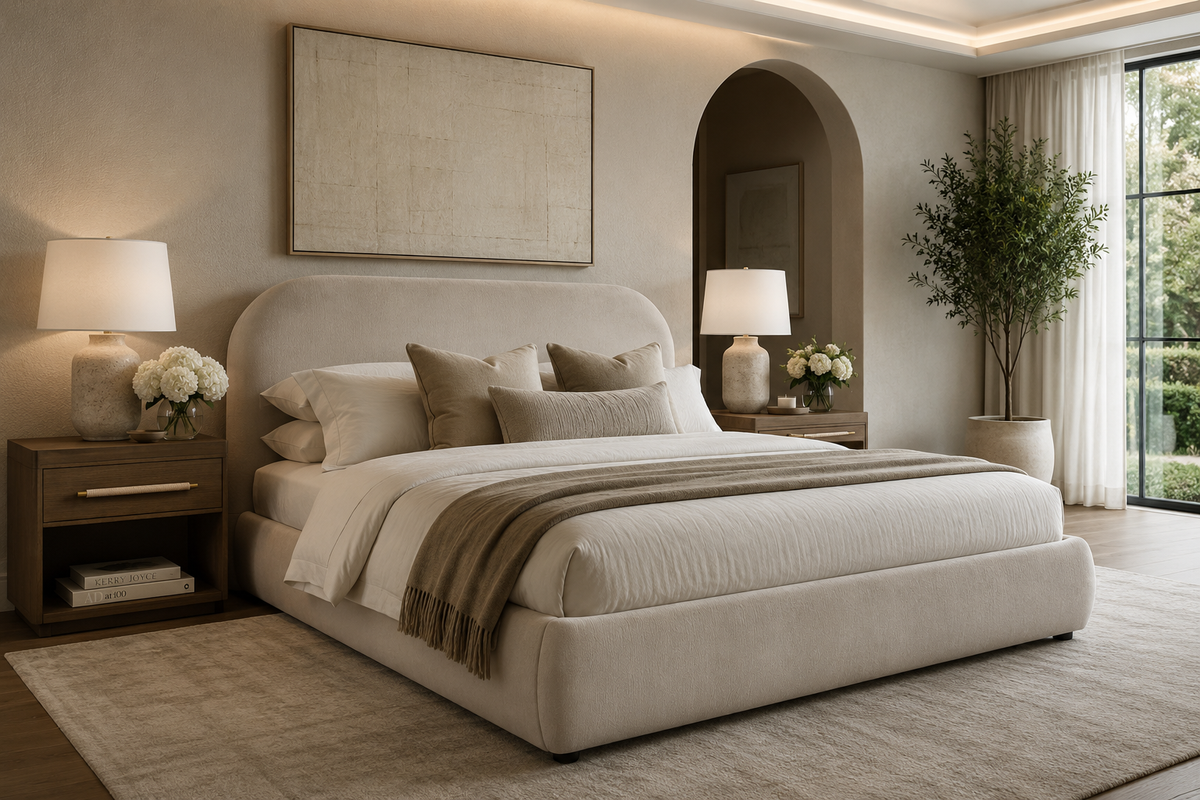 Seaside Platform Bed Performance Fabric Gems International