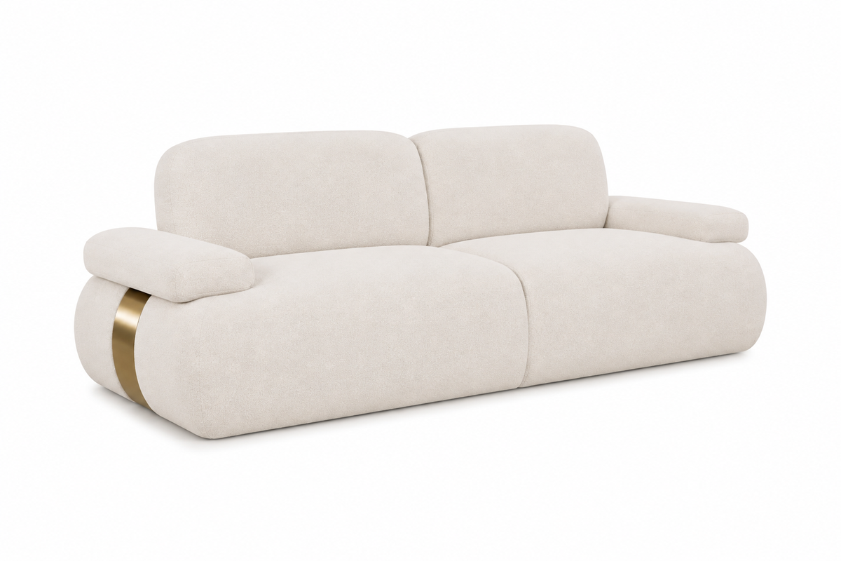 Astor Cream Fabric Sofa Vivere Premium
