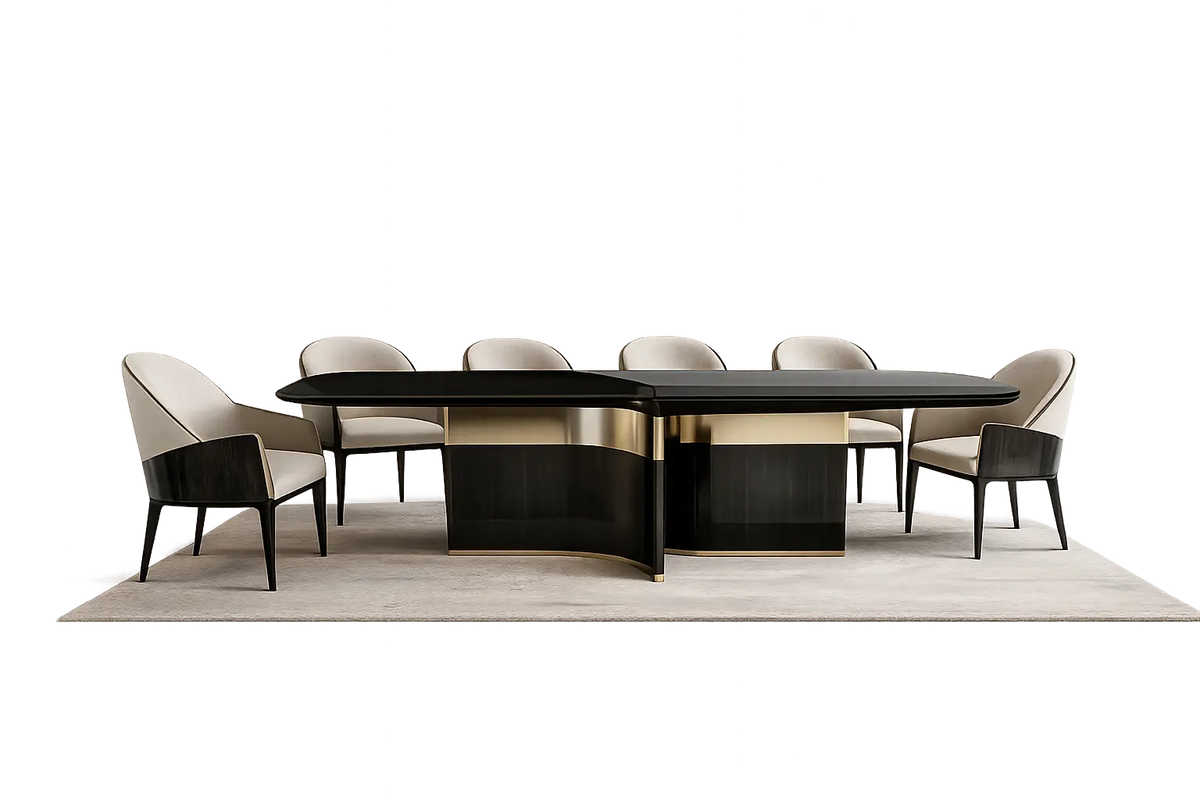 7-Piece Rozzano Dining Set Vivere Atelier