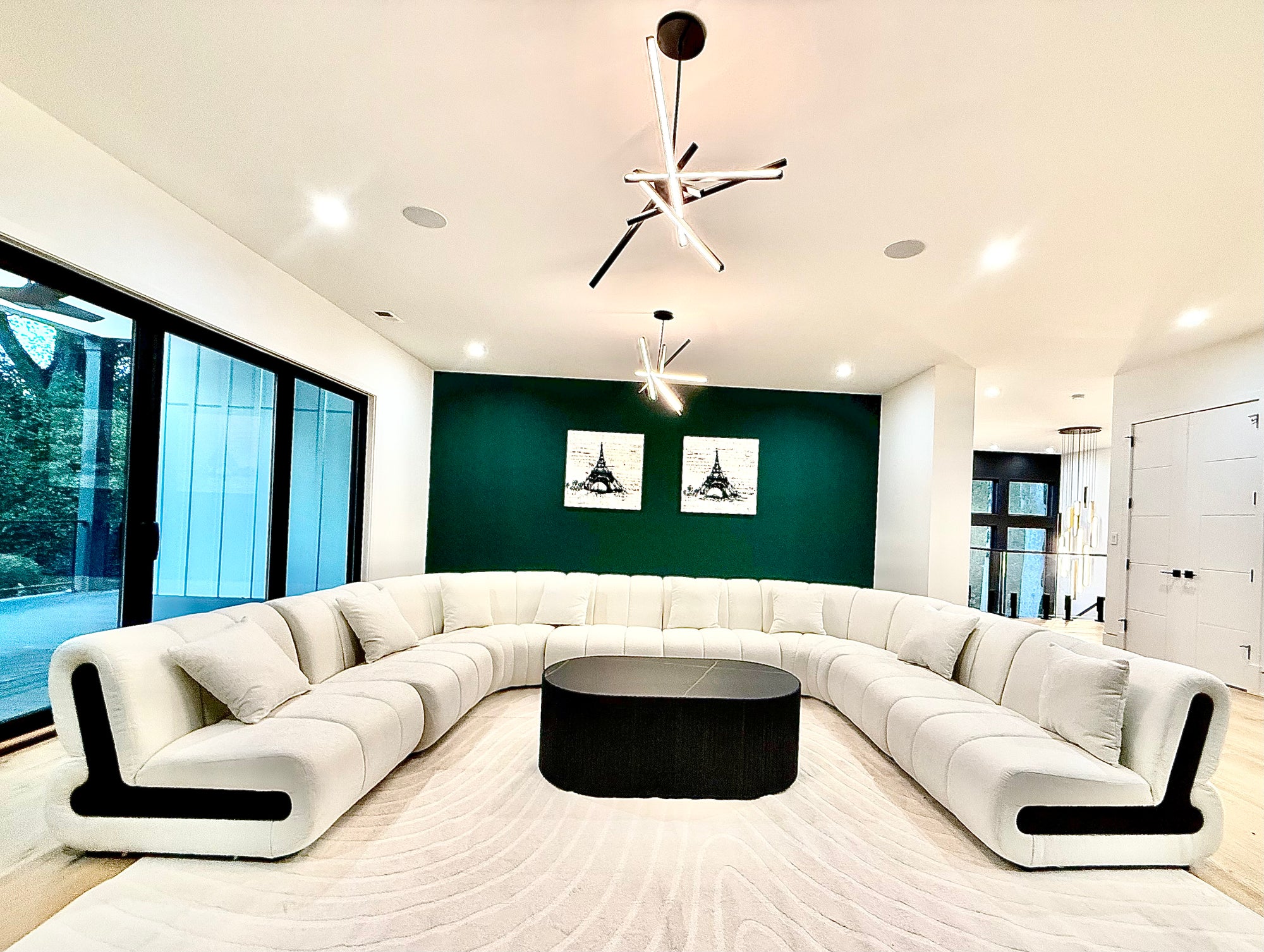 Contemporary Retreat in McLean living room in McLean Virginia