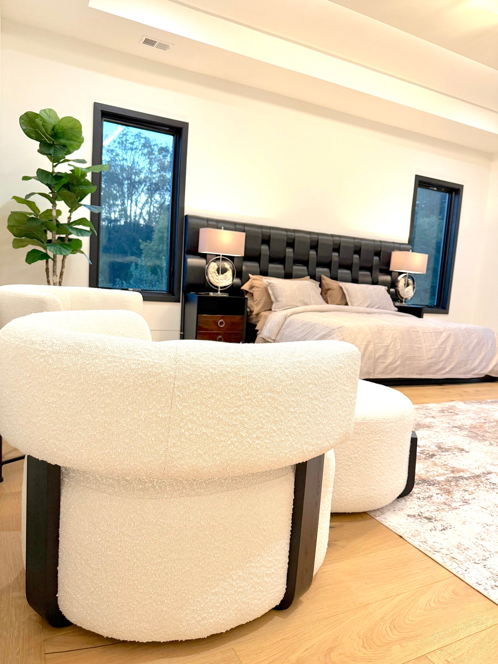 Contemporary Retreat in McLean living room in McLean Virginia