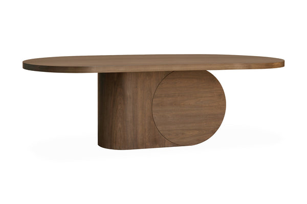 Vicksburg Oval Natural Walnut Wood Dining table