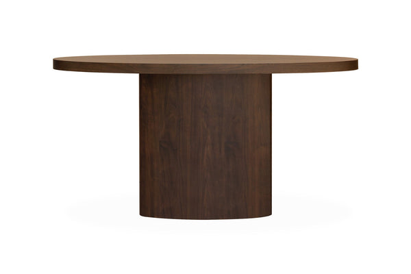 South Bend Oval Natural Walnut Console