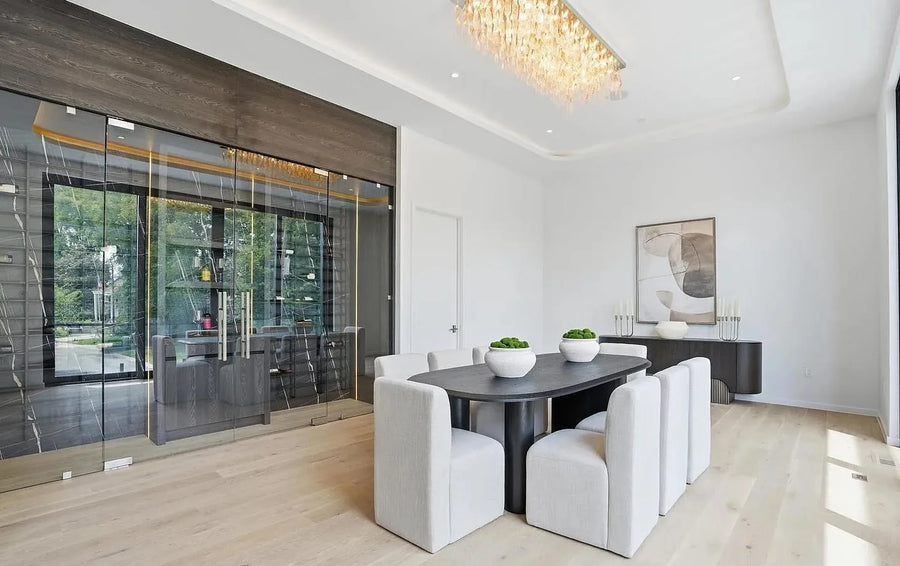 A Marble-Clad Modern Home in Bethesda