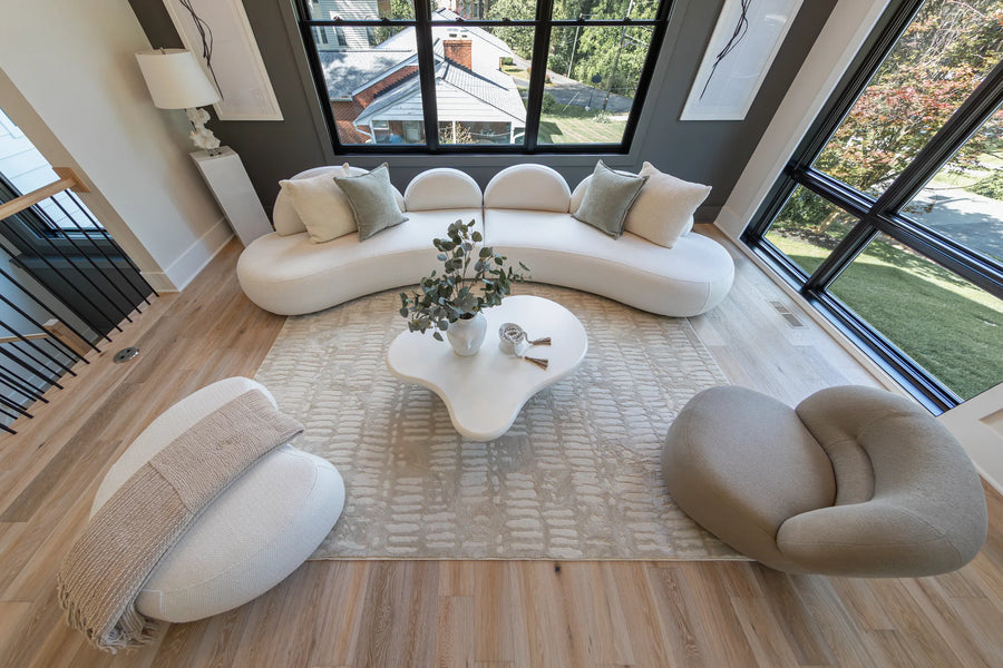 A Sculptural Neutral Home in McLean
