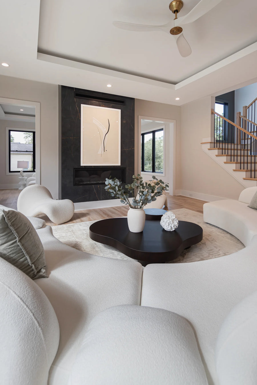 A Sculptural Neutral Home in McLean