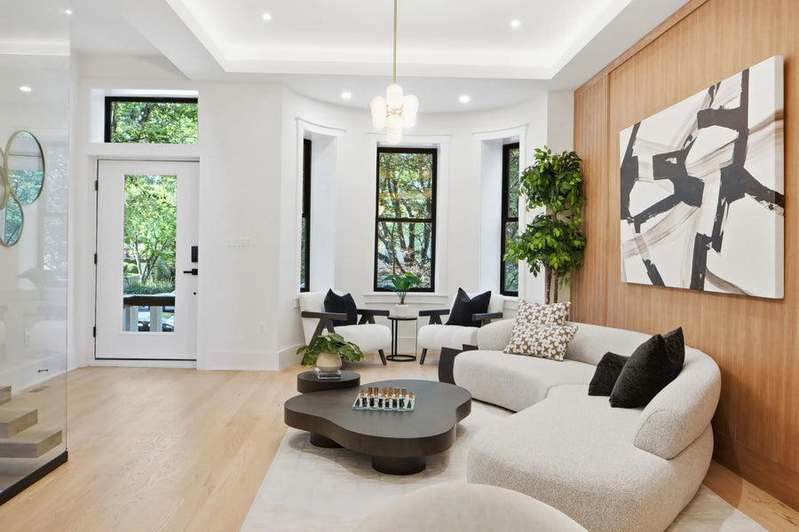 A Warm Wood Rowhouse in Kalorama 