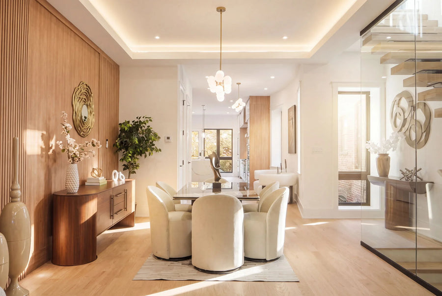 A Warm Wood Rowhouse in Kalorama 