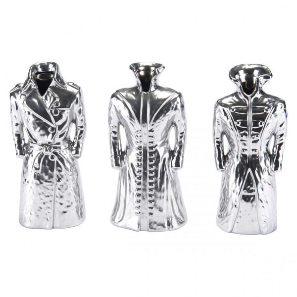 Set of 3 Matrixteers Figurines Matte Silver