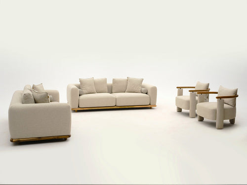 2PC Arden Premium Fabric Sofa & loveseat Set