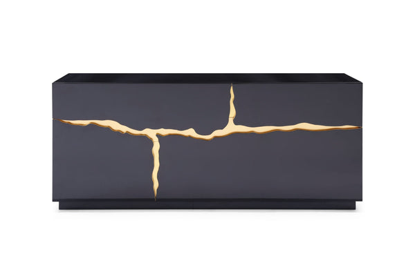 Oslo Modern Black & Gold Buffet