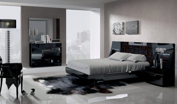 France Platform Bed in Black