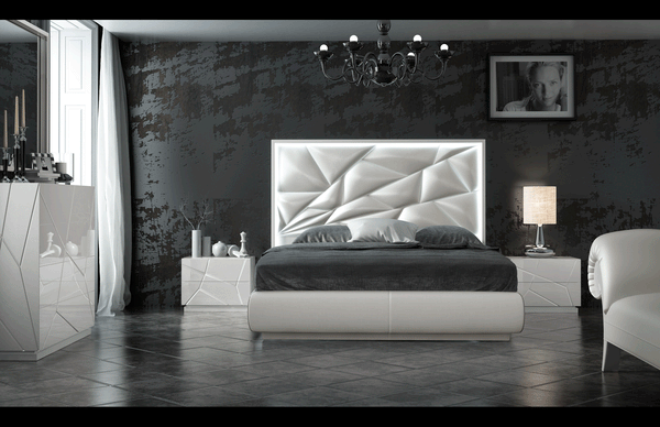 Mikonos LED Panel Bed