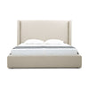 Hamilton Upholstered Beige Fabric Bed