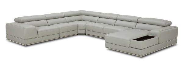 Kenna Leather Sectional by Kuka