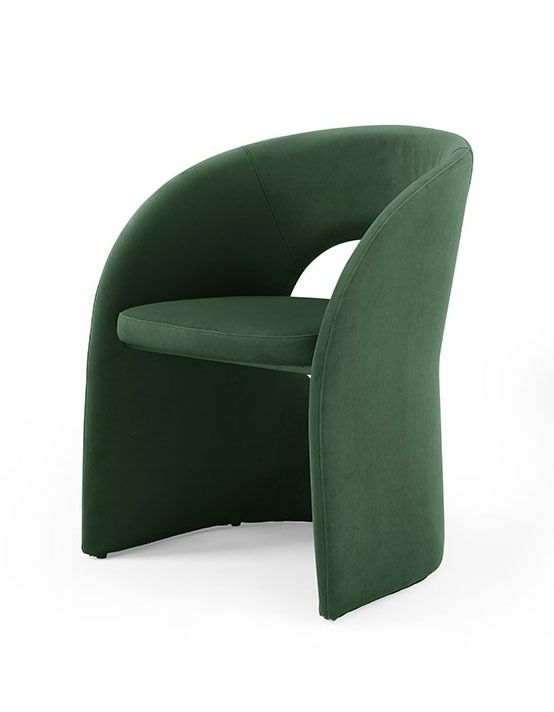 landon Modern Dining Green Chair