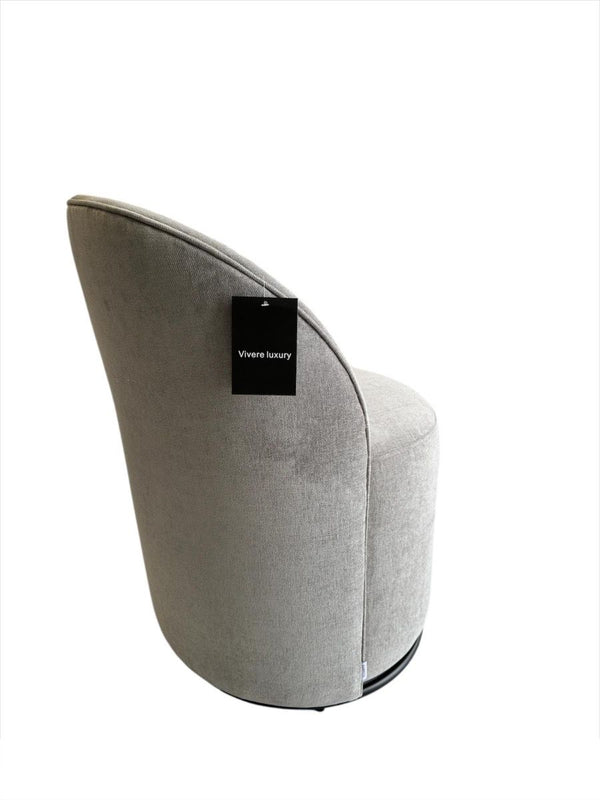 Encompass Upholstered Swivel Dining Chair Grey