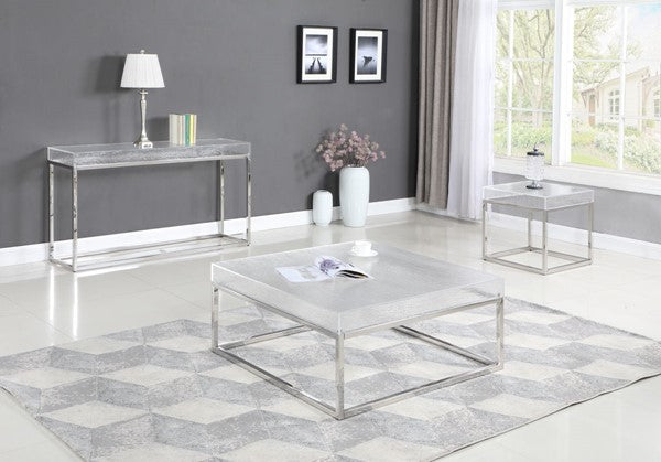 Chanel Square Cocktail Table with Acrylic Top