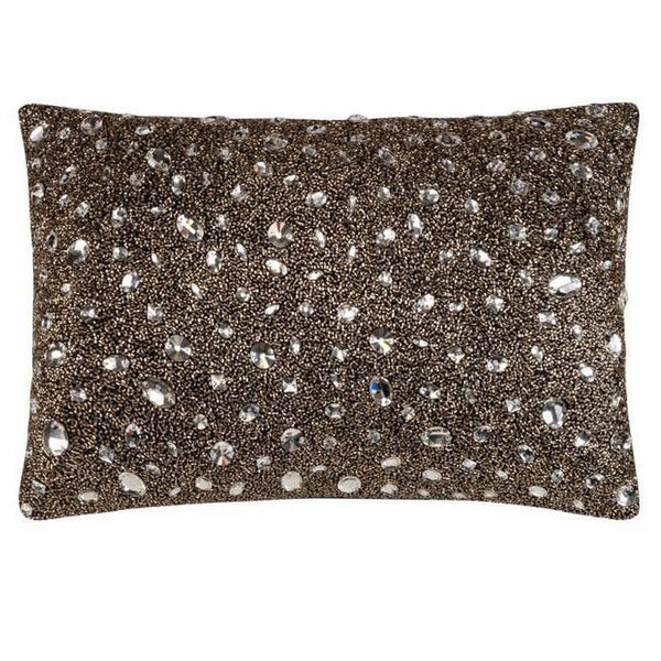 Noele Stones Throw Pillow Charcoal