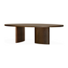 106" South Bend Oval Natural Walnut Dining Table