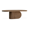 94" Vicksburg Oval Natural Walnut Wood Dining Table