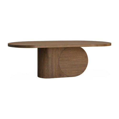 94" Vicksburg Solid Wood Oval Dining Table – Natural Walnut