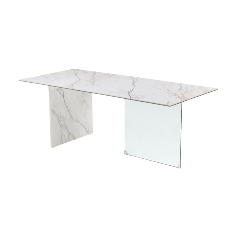 Bloxom Ceramic Glass Dining Table