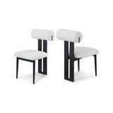Dalia Cream Boucle Fabric Dining Chair - Set Of 2
