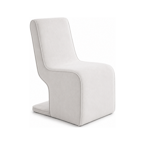Helix Warm Greige Velvet Dining Chair | Greige Dining Chairs