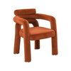 Ravena Velvet Dining Arm Chair – Sienna / Burnt Orang